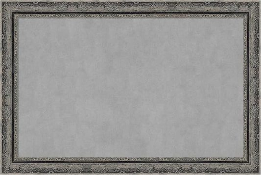 Amanti Art Black Framed Magnetic Board 24x36 Large Vision Board for use with Magnets, 100% Metal Sheet to Display Items as Office Decor or for Home Organization in mudroom, Kitchen or Kids Room