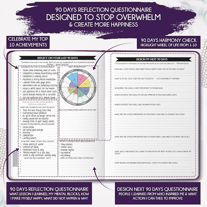 Law of Attraction Planner 2026 Deluxe with Productivity App | Weekly & Monthly Goal-Setting Planner, Life & Gratitude Journal | Include Foldable Vision Board, Gift Box & Stickers