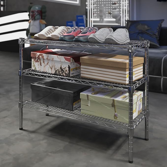 Regal Altair 14" Deep x 36" Wide x 27" Height Wire Shelving Kit | 3-Tier | NSF Commercial Storage Rack Unit