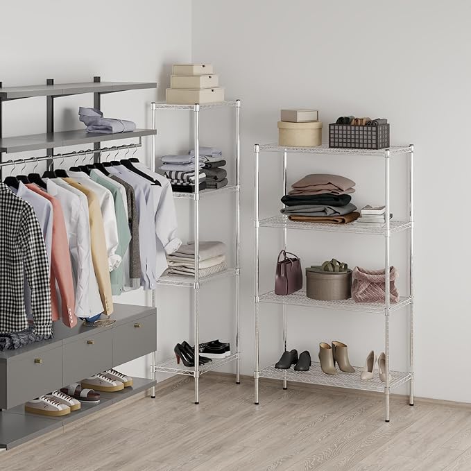 Regal Altair 18" Deep x 36" Wide x 64" Height Wire Shelving Kit | 4-Tier | NSF Commercial Storage Rack Unit