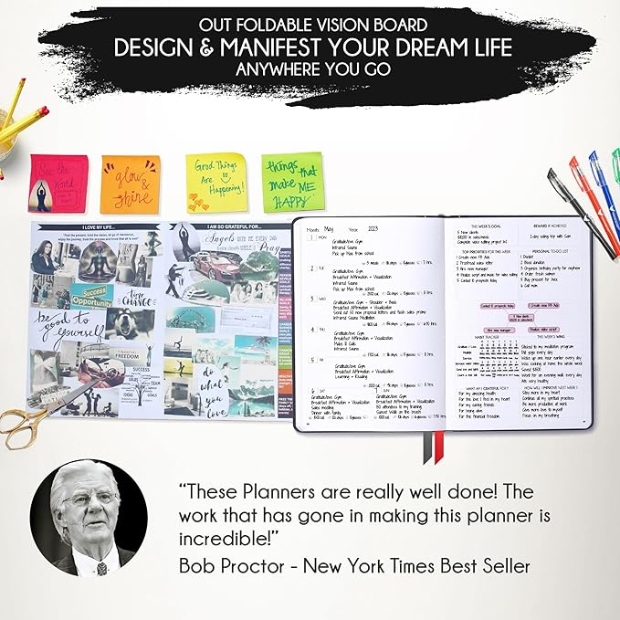 Life Mastery Planner - A 12 Month Journey to Crush Your Goals, Increase Productivity, Passion, Success & Happiness - Weekly & Monthly Life Planner, Habit-Tracker, Gratitude Journal & Organizer