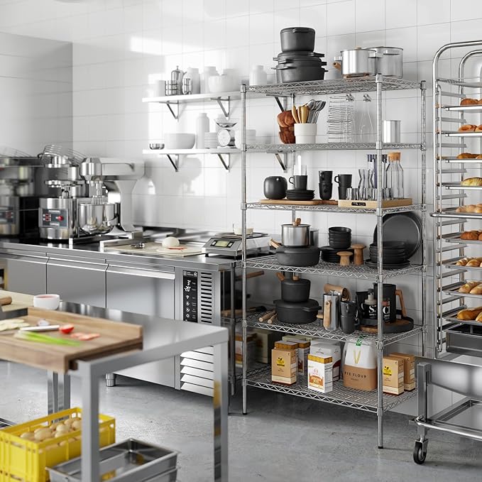 Regal Altair 21" Deep x 36" Wide x 74" Height Wire Shelving Kit | 6-Tier | NSF Commercial Storage Rack Unit