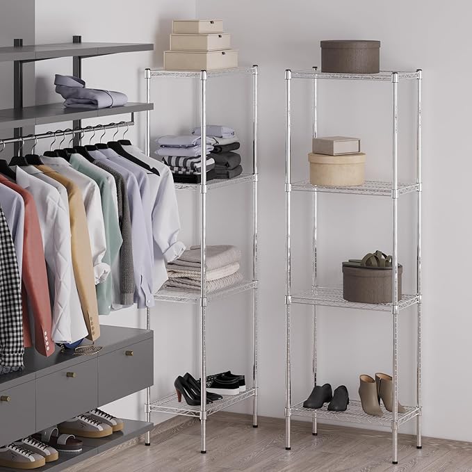 Regal Altair 14" Deep x 24" Wide x 74" Height Wire Shelving Kit | 4-Tier | NSF Commercial Storage Rack Unit