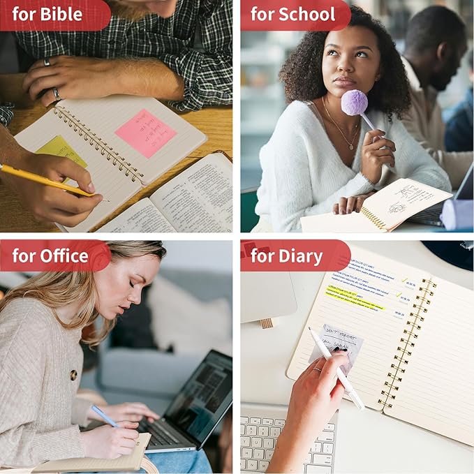 Spiral Notebook-5.75" x 8.125" College Ruled Journal with Inner Pockets and 160 Pages,PU Leather Cover Business Journal, Twin-Wire Binding Notebook Perfect for Office & Home School Supplies Dark Red