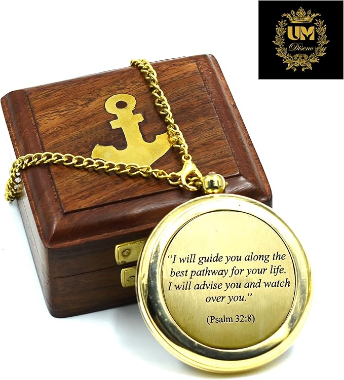 I Will Guide (Psalm 32:8) Communion & Confirmation Gift for Teenage Boys | Sentimental & Inspirational Present | Baptism Religious Gifts for Men, Christian, Catholic, Graduation