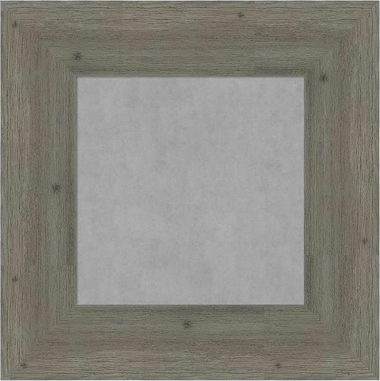 Amanti Art Grey Framed Magnetic Board 19x19 X-Small Vision Board for use with Magnets, 100% Metal Sheet to Display Items as Office Decor or for Home Organization in mudroom, Kitchen or Kids Room
