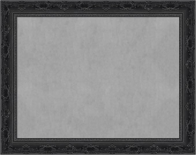 Amanti Art Black Framed Magnetic Board 22x28 Medium Vision Board for use with Magnets, 100% Metal Sheet to Display Items as Office Decor or for Home Organization in mudroom, Kitchen or Kids Room