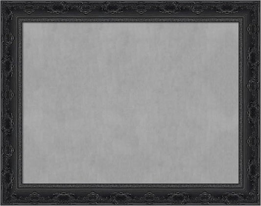 Amanti Art Black Framed Magnetic Board 22x28 Medium Vision Board for use with Magnets, 100% Metal Sheet to Display Items as Office Decor or for Home Organization in mudroom, Kitchen or Kids Room