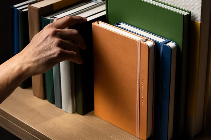 Anecdote 2026 Planner: 52 Week Daily Planner, Yearly, Monthly & Weekly Workflow for Planning Your Success – Vegan Leather Hardcover, Start Anytime & Achieve your Goals - Camel