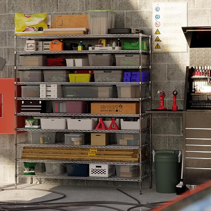 Regal Altair 24" Deep x 72" Wide x 86" Height Wire Shelving Kit | 10-Tier | NSF Commercial Storage Rack Unit