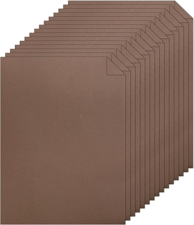 Silunkia 28 Sheets Coffee Color Cardstock 8.5 x 11 Craft Paper, 250gsm/92lb Chocolate Brown Card Stock for DIY Card Making, Greeting Cards, Invitations, Party, Invitations