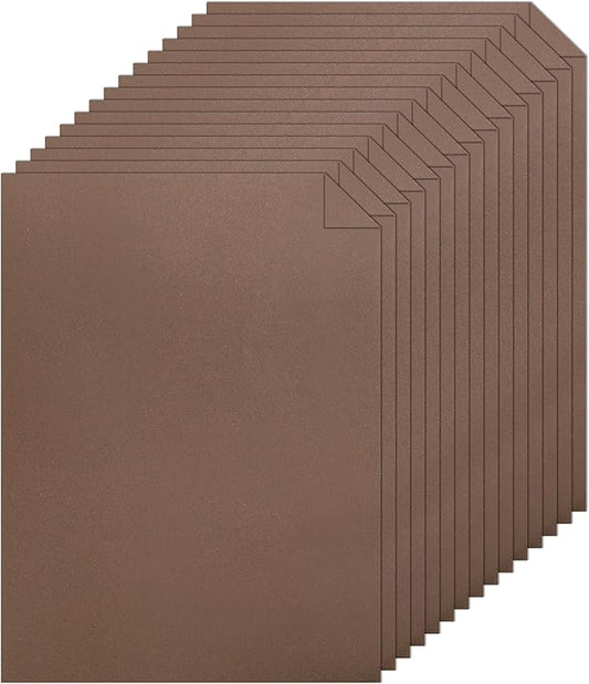 Silunkia 28 Sheets Coffee Color Cardstock 8.5 x 11 Craft Paper, 250gsm/92lb Chocolate Brown Card Stock for DIY Card Making, Greeting Cards, Invitations, Party, Invitations