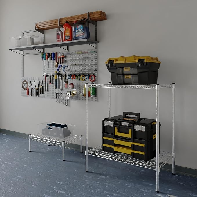 Regal Altair 18" Deep x 30" Wide x 34" Height Wire Shelving Kit | 2-Tier | NSF Commercial Storage Rack Unit