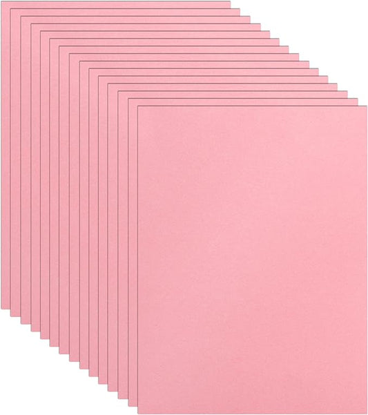 Guakicae 40 Sheets Candy Pink Cardstock 8.5 x 11 Scrapbooking Paper, 75lb Heavyweight Certificate Paper Card Stock for Wedding Invitations, School Crafting, Memus, Making Cards, Birthday Decorations