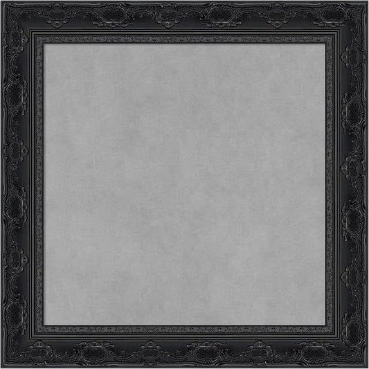 Amanti Art Black Framed Magnetic Board 20x20 Small Vision Board for use with Magnets, 100% Metal Sheet to Display Items as Office Decor or for Home Organization in mudroom, Kitchen or Kids Room