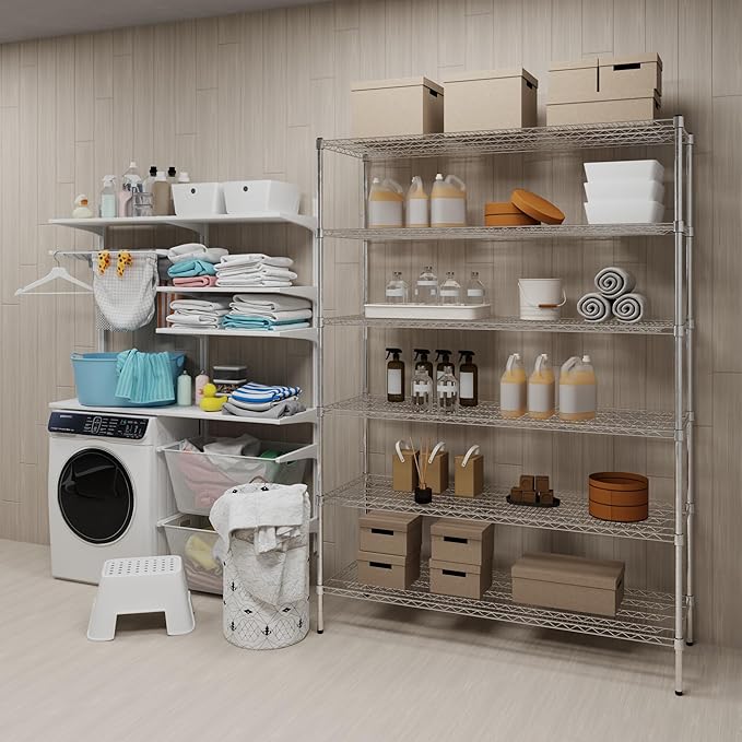 Regal Altair 21" Deep x 60" Wide x 74" Height Wire Shelving Kit | 6-Tier | NSF Commercial Storage Rack Unit