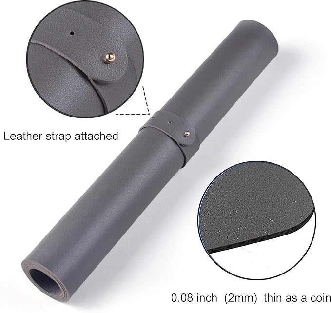 SUJAYU Dual Sided PU Leather Desk Pad, Mouse Pad, Office Desk Mat, Non-Slip Laptop Desk Pad, Waterproof Desk Writing Pad for Office and Home (35.4" x 17.7", Black)