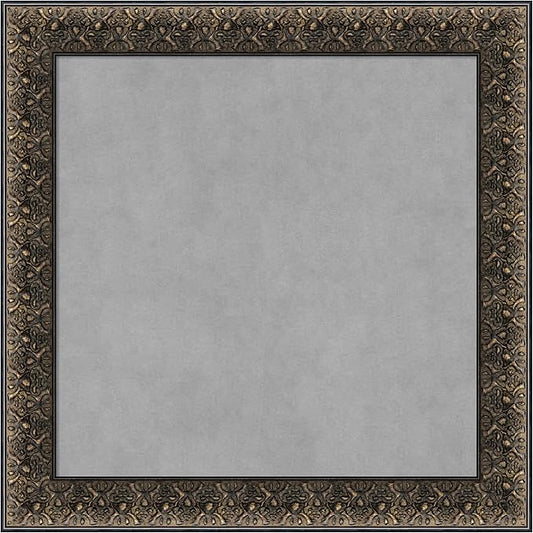 Amanti Art Black Framed Magnetic Board 25x25 Medium Vision Board for use with Magnets, 100% Metal Sheet to Display Items as Office Decor or for Home Organization in mudroom, Kitchen or Kids Room