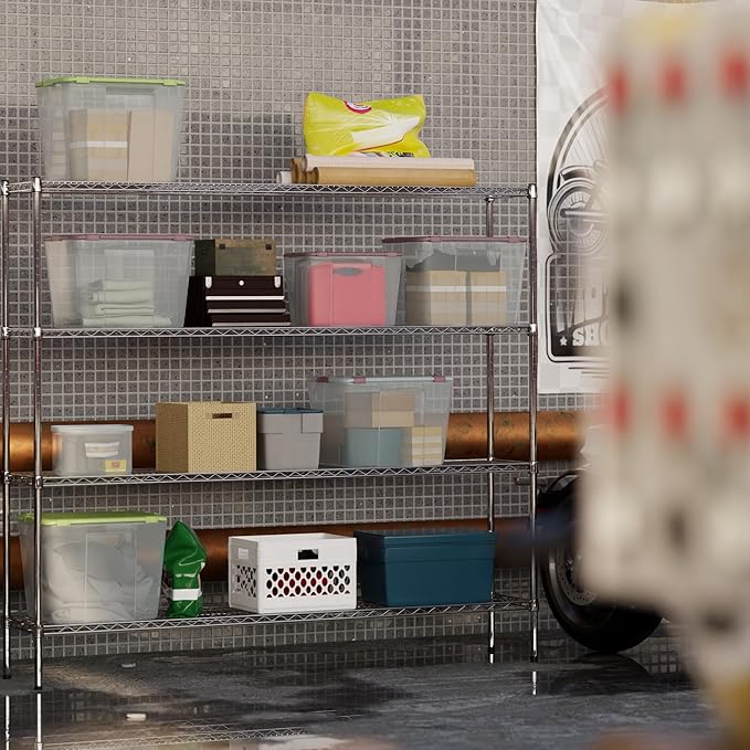 Regal Altair 14" Deep x 72" Wide x 64" Height Wire Shelving Kit | 4-Tier | NSF Commercial Storage Rack Unit