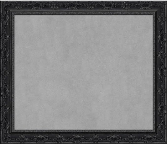 Amanti Art Black Framed Magnetic Board 24x28 Medium Vision Board for use with Magnets, 100% Metal Sheet to Display Items as Office Decor or for Home Organization in mudroom, Kitchen or Kids Room