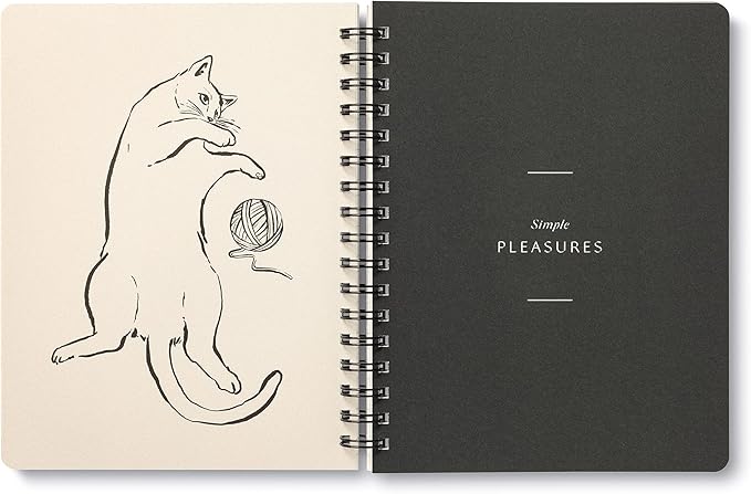 Compendium Spiral Notebook - Wild at Heart — A Designer Spiral Notebook with 192 Lined Pages, College Ruled, 7.0”W x 9.25”H