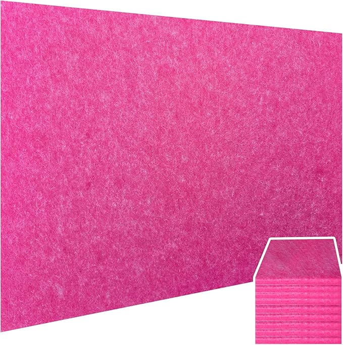 9 Pack Large Cork Board Bulletin Board for Wall 95x47in Self Adhesive Bulletin Board Felt Board for Office School Home Decorative Wall Decor(Size:Each 80x40cm/31.5x15.7 in,Color:red)