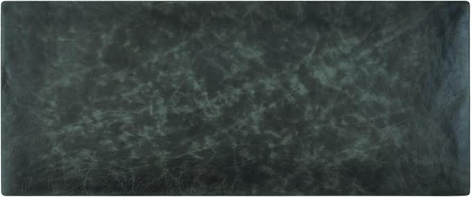Node Leather Calfskin Leather Desk Pad – Executive Office Desk Mat with Non-Slip Bottom – Smooth Surface for Mouse & Keyboard – Wide Desk Protector 15 3/4" x 38" – Real Leather Desk Blotter