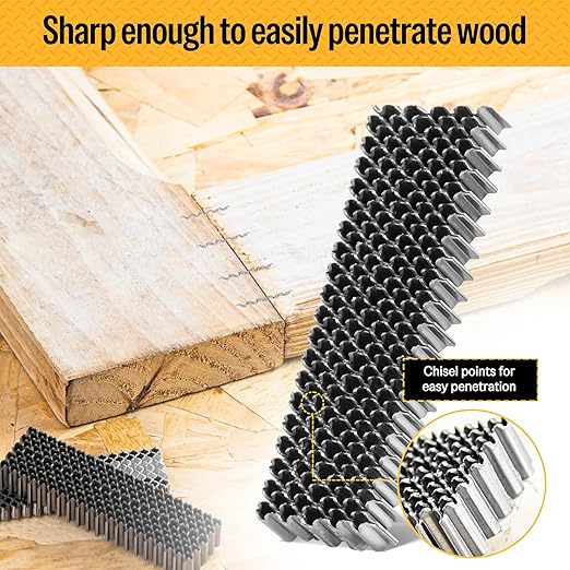 meite Corrugated Fasteners MC112 25 Gauge 1-Inch Crown 1/2-Inch Length Corrugated W Fastener Staples 4,000 PCS/Case (1 Case)