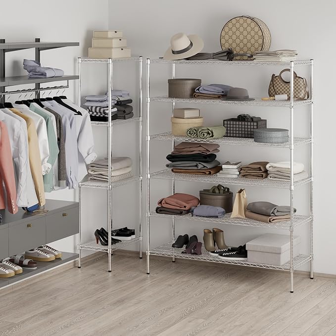 Regal Altair 21" Deep x 54" Wide x 74" Height Wire Shelving Kit | 6-Tier | NSF Commercial Storage Rack Unit