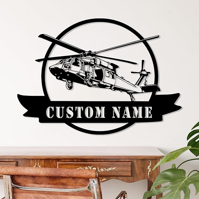 Personalized Metal Airplane Wall Art, Airplane Name Sign, Customized Pilot Name Sign, Airplane Hangar Sign Decor, Aviation Home Office Decor, Large Outdoor Decor, Pilot Gifts, Aircraft Lovers Gift