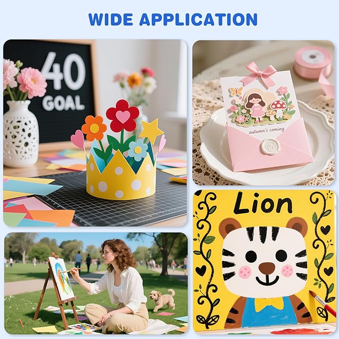 120 Sheets Colored Cardstock 8.5 x 11,10 Assorted Colors Heavyweight Cover Cardstock Printer Paper 8.5 x 11, 190 gsm Card Stock Paper for DIY, Printing, Wedding Invitations, School Cards & Crafts