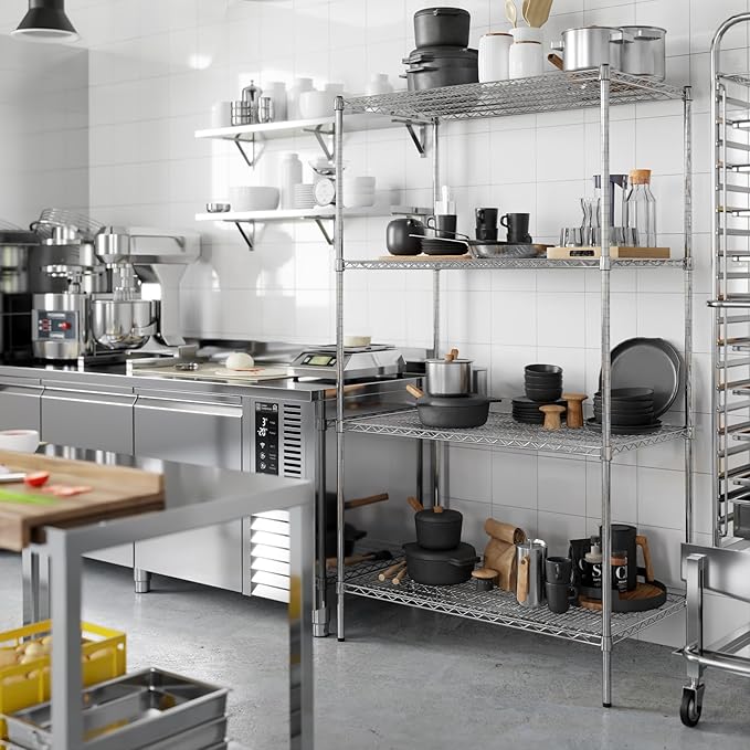 Regal Altair 24" Deep x 42" Wide x 74" Height Wire Shelving Kit | 4-Tier | NSF Commercial Storage Rack Unit