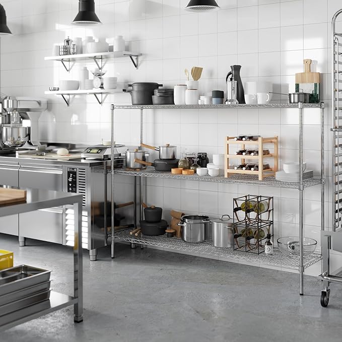 Regal Altair 18" Deep x 72" Wide x 54" Height Wire Shelving Kit | 3-Tier | NSF Commercial Storage Rack Unit