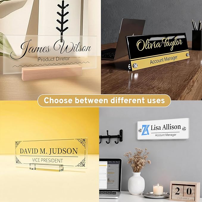 Personalized Office Wall Name Plate Sign Custom Door Name Plate Office Gifts Executive Sign Wall Plate Business Sign