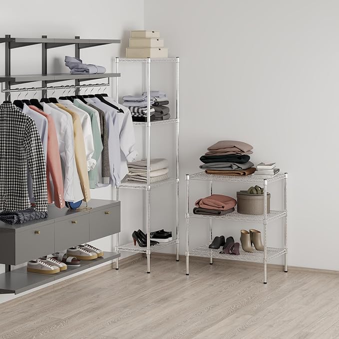 Regal Altair 21" Deep x 30" Wide x 34" Height Wire Shelving Kit | 3-Tier | NSF Commercial Storage Rack Unit