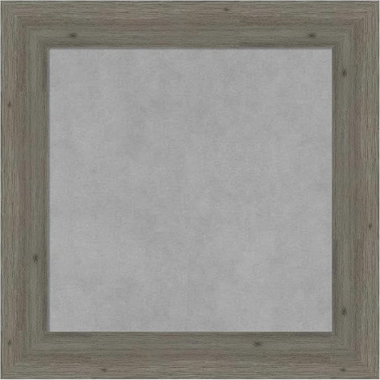 Amanti Art Grey Framed Magnetic Board 21x21 Small Vision Board for use with Magnets, 100% Metal Sheet to Display Items as Office Decor or for Home Organization in mudroom, Kitchen or Kids Room