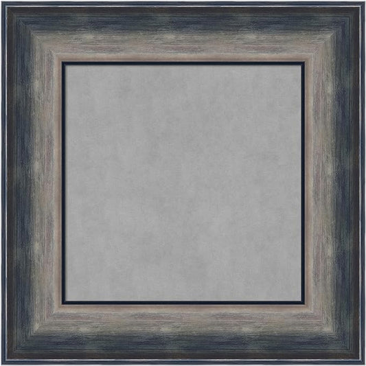 Amanti Art Silver Framed Magnetic Board 18x18 X-Small Vision Board for use with Magnets, 100% Metal Sheet to Display Items as Office Decor or for Home Organization in mudroom, Kitchen or Kids Room