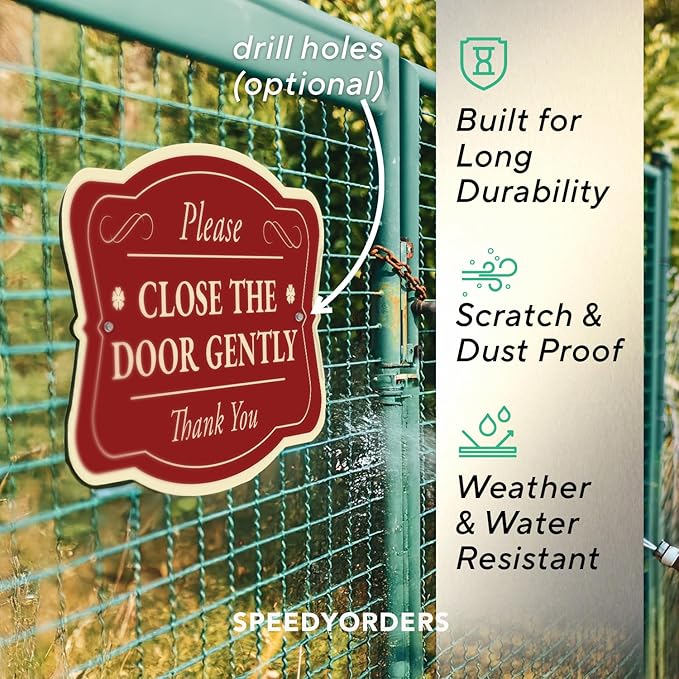 Custom Decorative Outdoor Metal Signs, Personalized Aluminum Sign - Design 3 Red Brick, 10x7 In - Waterproof, Made in USA