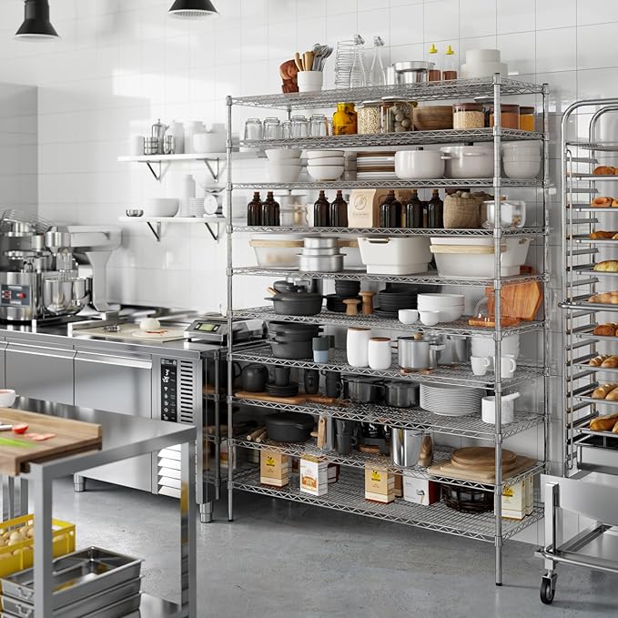 Regal Altair 21" Deep x 60" Wide x 86" Height Wire Shelving Kit | 10-Tier | NSF Commercial Storage Rack Unit