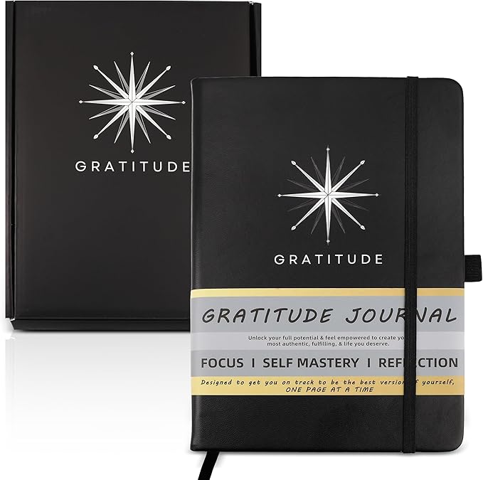 Planners with Purpose Gratitude Journal for Men - Daily Self Care & Productivity Planner with Guided Prompts for Reflection, Mindfulness - Undated 5 Minute Journal for Focus, Growth & Mental Wellness