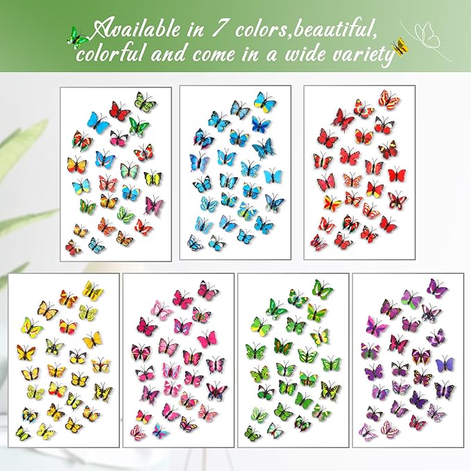 50Packs Decorative Push Pins for Cork Board Butterfly Push Pins for Board Bulletin Cute Thumb Tacks for Wall Green Thumbtacks for Hanging in Cubicle Office Home Decor Decorations