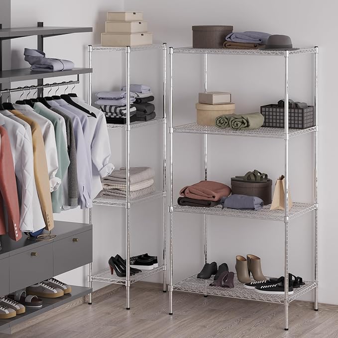 Regal Altair 24" Deep x 36" Wide x 74" Height Wire Shelving Kit | 4-Tier | NSF Commercial Storage Rack Unit