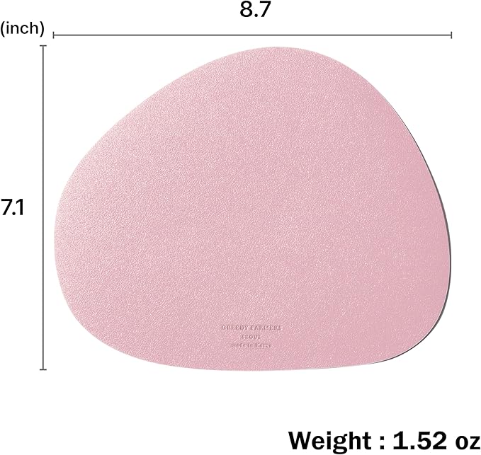 GREEDY FARMERS Mouse pad, Non-Slip Washable Waterproof Computer Mouse pad (Blush Pink)
