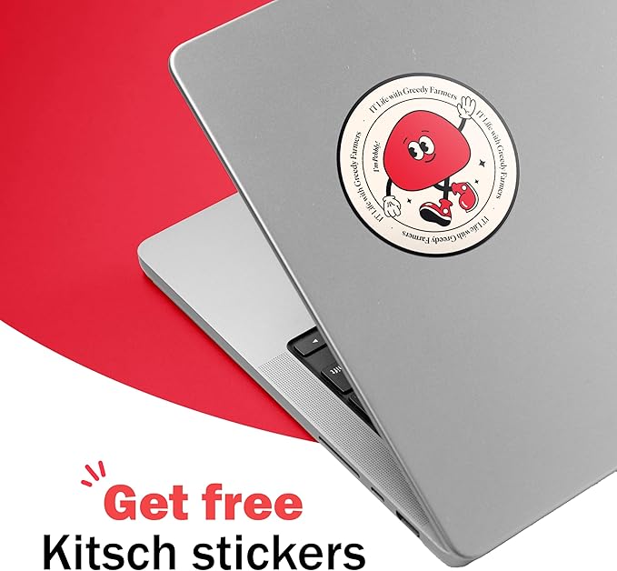 GREEDY FARMERS Mouse pad, Non-Slip Washable Waterproof Computer Mouse pad (Red Grapefruit Coral)