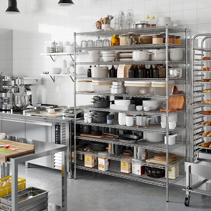 Regal Altair 24" Deep x 60" Wide x 86" Height Wire Shelving Kit | 10-Tier | NSF Commercial Storage Rack Unit
