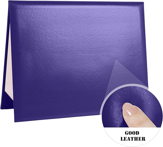 Diploma Cover 8.5” x11” Diploma Holder of Graduation Leatherette Padded Certificate（Tent Style),20-Pack