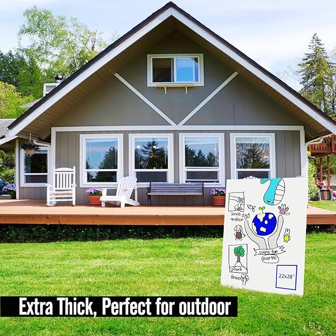 WritePads White Poster Boards 22"x28", 100 Pack, 130LB/290gsm Heavyweight Poster Board, 14PT Thick White Presentation Boards for School Projects, Crafts, Office, Made in USA