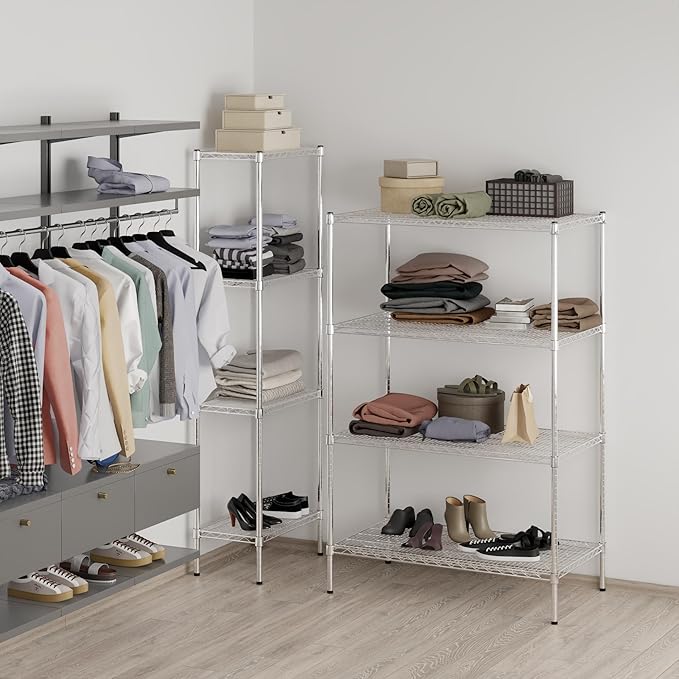 Regal Altair 24" Deep x 42" Wide x 64" Height Wire Shelving Kit | 4-Tier | NSF Commercial Storage Rack Unit