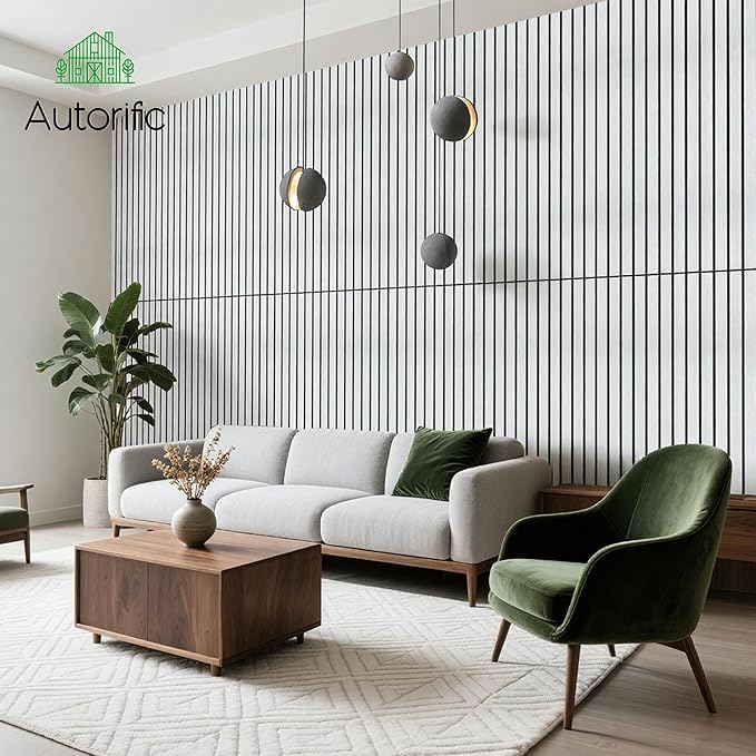 10 Pack Acoustic Wall Panels, Soundproof Panels with Simulated Wood Grain Finish, 47.2”x23.6” Decorative Acoustic Wall Panel for Office,Home Theater,Studio,Living Room, White Oak