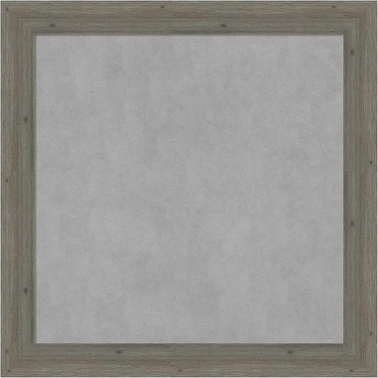 Amanti Art Grey Framed Magnetic Board 29x29 Medium Vision Board for use with Magnets, 100% Metal Sheet to Display Items as Office Decor or for Home Organization in mudroom, Kitchen or Kids Room